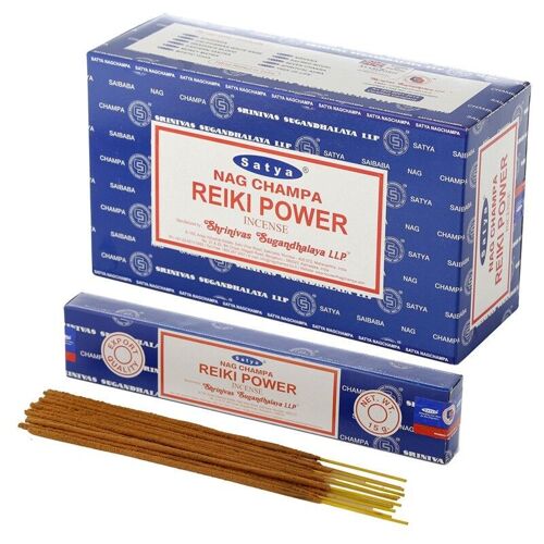 01411 Satya VFM Reiki Power Nag Champa Incense Sticks