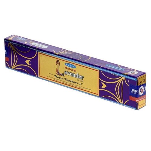 01444 Satya Natural Lavender Incense Sticks