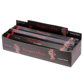 37128 Bâtons d'encens noirs Stamford - Dragons Fire 6