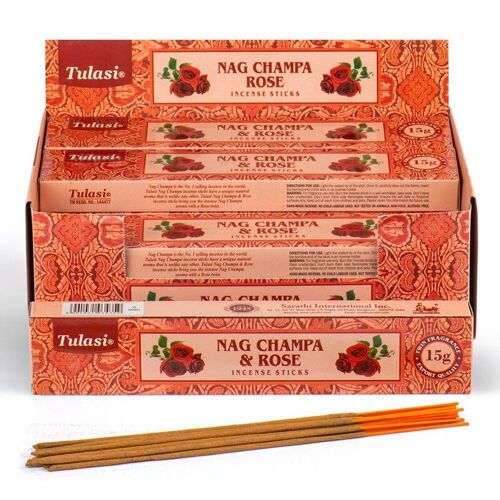 37296 Tulasi Rose Nag Champa Incense Sticks