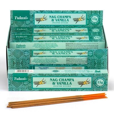 37298 Tulasi Vanilla Nag Champa Incense Sticks