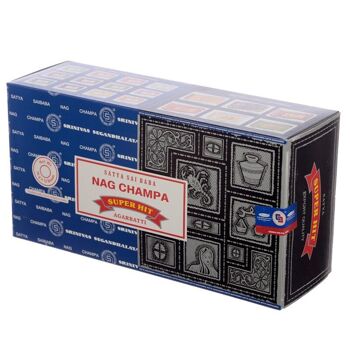 01301 Bâtonnets d'encens Satya Nag Champa et Super Hit 2