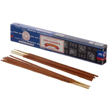 01301 Bâtonnets d'encens Satya Nag Champa et Super Hit 5