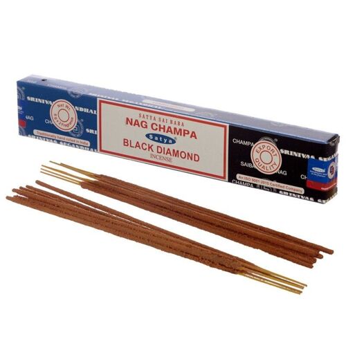 01306 Satya Nag Champa & Black Diamond Incense Sticks