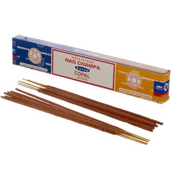 01309 Bâtonnets d'encens Satya Nag Champa & Copal 2