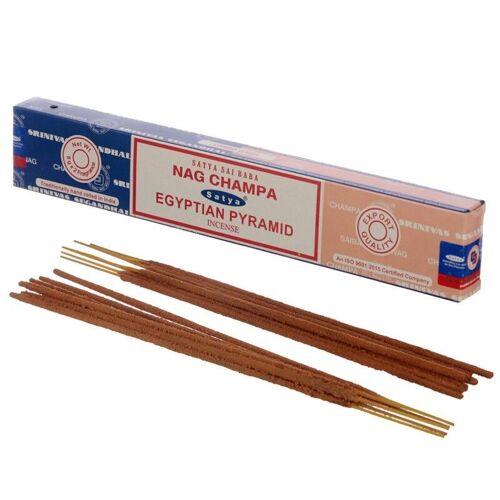 01314 Satya Nag Champa & Eqyptian Pyramid Incense Sticks