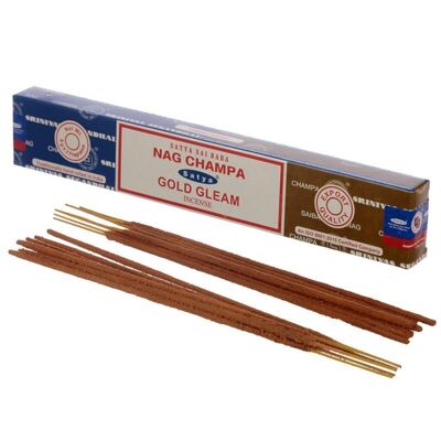 01317 Satya Nag Champa & Gold Gleam Incense Sticks