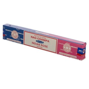 01323 Bâtonnets d'encens Satya Nag Champa & Rose Indienne 3