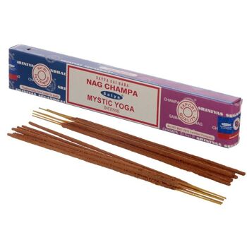 01325 Bâtonnets d'encens Satya Nag Champa & Yoga mystique 1