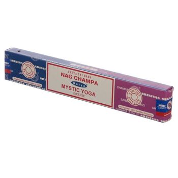 01325 Bâtonnets d'encens Satya Nag Champa & Yoga mystique 3