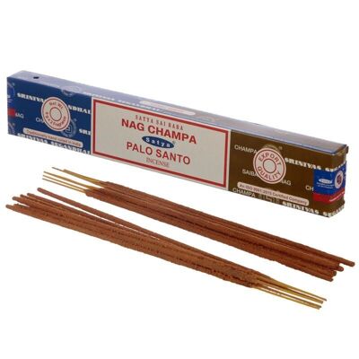 01327 Bâtonnets d'encens Satya Nag Champa et Palo Santo