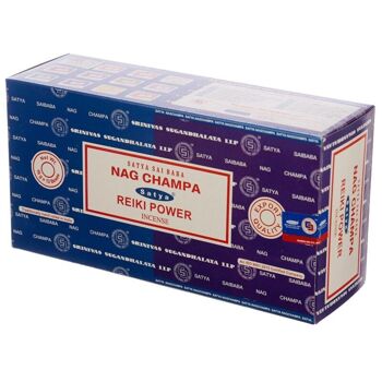 01329 Bâtonnets d'encens Satya Nag Champa & Reiki Power 2