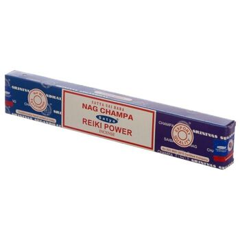 01329 Bâtonnets d'encens Satya Nag Champa & Reiki Power 3