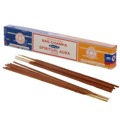 01336 Satya Nag Champa & Spiritual Aura Incense Sticks