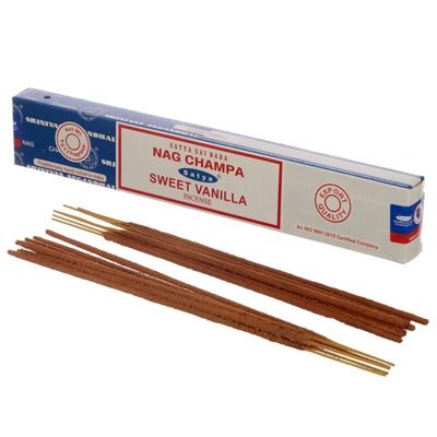 01337 Satya Nag Champa e bastoncini di incenso dolce alla vaniglia