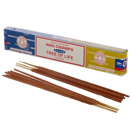 01338 Satya Nag Champa & Tree of Life Incense Sticks