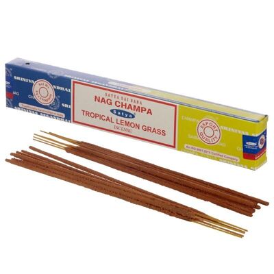 01339 Satya Nag Champa e bastoncini di incenso alla citronella tropicale