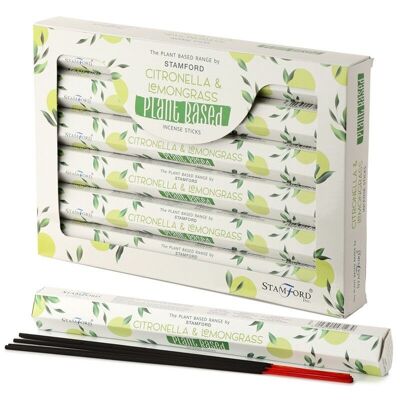 46123 Plant Hex Incense SticksCitronella & Lemongrass