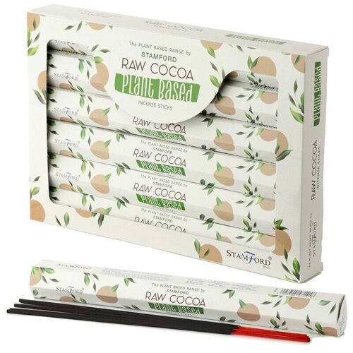 46141 Stamford Plant Based Hex Incense Sticks -  Raw Cocoa