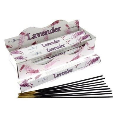 37102 Stamford Premium Hex Incense Sticks - Lavender