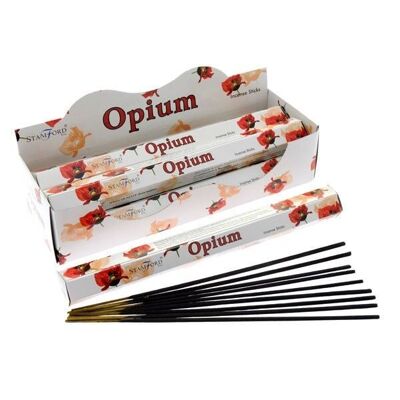 37106 Bastoncini di incenso esagonali Premium Stamford - Opium