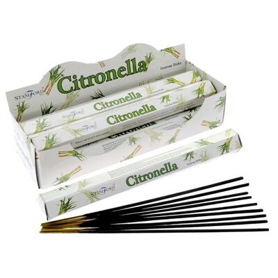 37120 Stamford Premium Hex Incense Sticks - Citronella