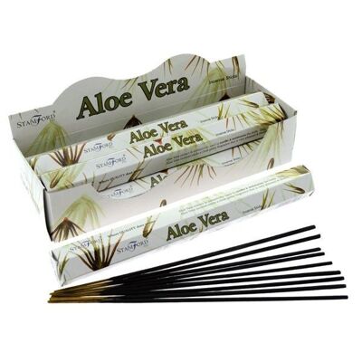 37108 Stamford Premium Hex Incense Sticks - Aloe Vera