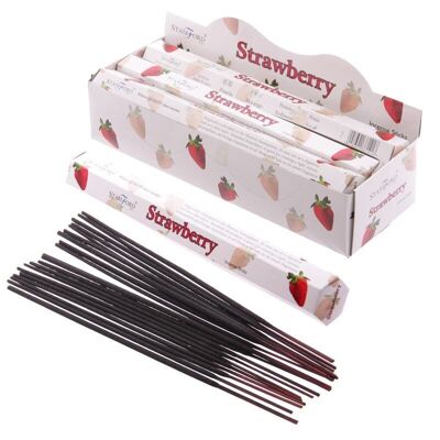 37141 Stamford Premium Hex Incense Sticks - Strawberry