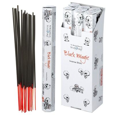 37519 Stamford Premium Hex Incense Sticks - Black Magic