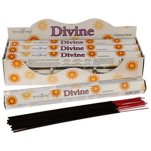 37527 Stamford Premium Hex Incense Sticks - Divine