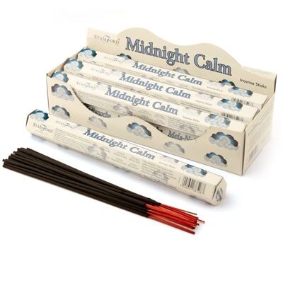 37528 Stamford Premium Hex Incense Sticks - Midnight Calm