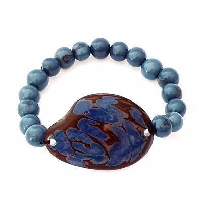 Aline Marble Bracelet - Denim Blue