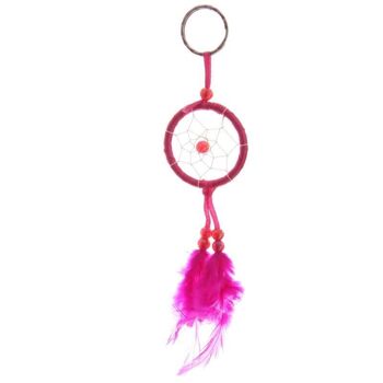 Porte-clés attrape-rêves mini-plumes lumineuses 2