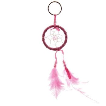 Porte-clés attrape-rêves mini-plumes lumineuses 10