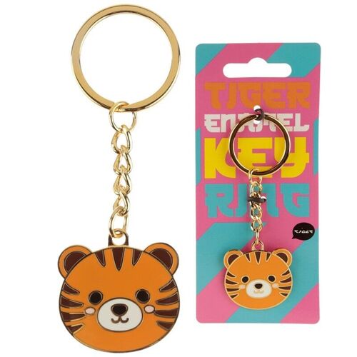 Adoramals Tiger Enamel Keyring