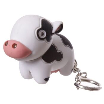 Porte-clés Farmyard LED vache et cochon avec son 2