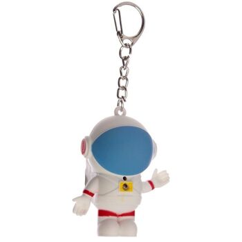 Space Cadet Spaceman et Rocket Porte-clés LED avec son 3