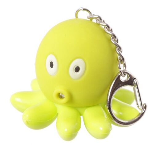 Octopus Penguin and Dolphin LED Sealife Keyring with Sound