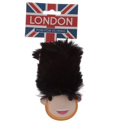 London Guardsman Pom Pom Keyring