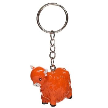 Porte-clés Highland Coo Cow 2