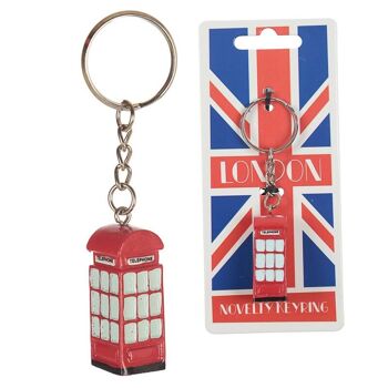 Porte-clés London Novelty Red Telephone Box 4