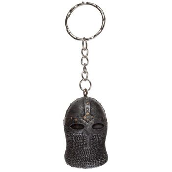 Porte-clés casque de chevalier médiéval 5