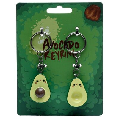 Kawaii Avocado Set mit 2 Schlüsselanhängern