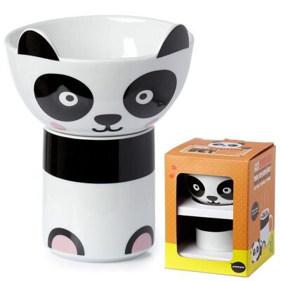 Juego de taza y cuenco de porcelana Panda Adoramals para niños