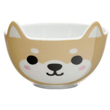 Ensemble tasse et bol en porcelaine Adoramals Shiba Inu pour enfants 3