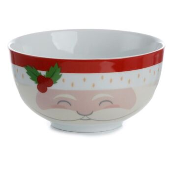Ensemble tasse et bol en porcelaine Père Noël pour enfants 3