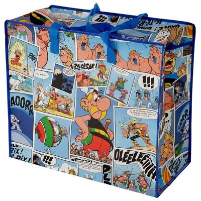 Bolsa de almacenamiento de lavandería con cremallera y tira cómica Asterix