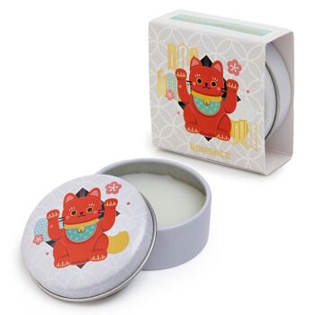 Baume à lèvres chat porte-bonheur Maneki Neko en boîte 5