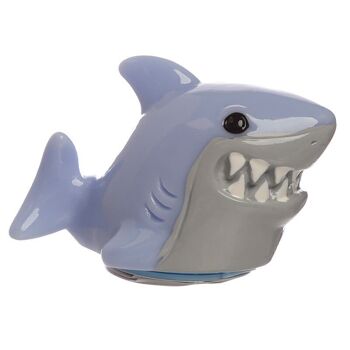 Baume à lèvres Shark Cafe dans un support en forme de requin 4