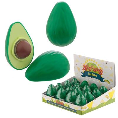 Bálsamo labial en soporte en forma de aguacate